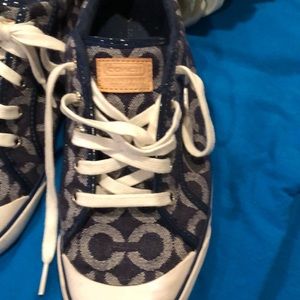 Coach Blue Canvas Sneakers-10 (used)